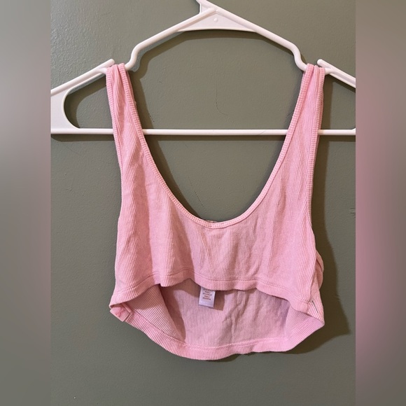 SAVAGE X FENTY RIB SLEEP CROP TOP pink size small - Picture 3 of 3